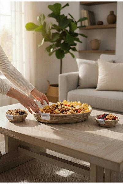 Savana Haze 3-Piece Presentation Set, Snack Bowl, Organizer, Multi-Purpose