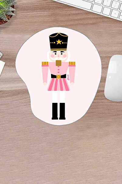 KARMAT داملة، نمط الجندي الرصاصي، موضوع رأس السنة، لوحة ماوس مريحة منقوشة مع دعم للمعصم، كمبيوتر