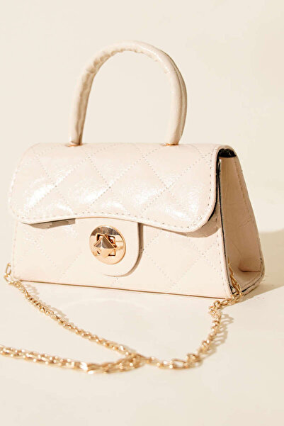 BUG STORE Gloss Mini Zincirli Çanta Siyah