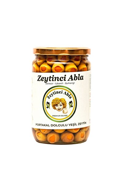 Zeytinci Abla Portakallı Dolgulu Zeytin - Doğal & Katkısız 660 gr