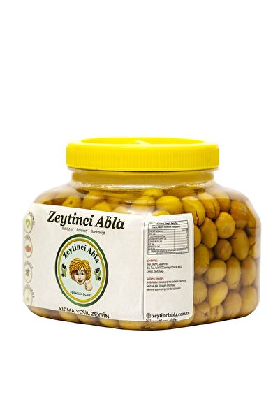 Zeytinci Abla Yeşil Zeytin Organik Kırma 1200 gr