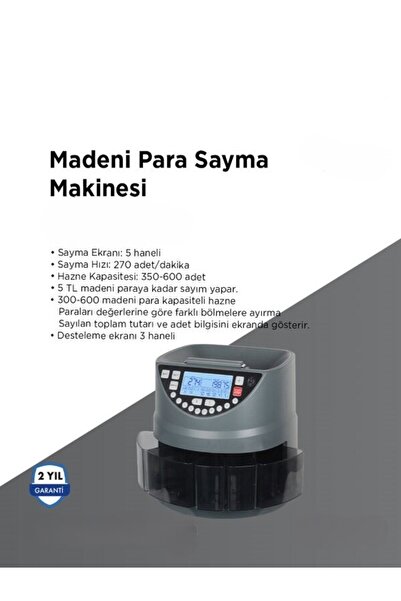 OMAN Madeni Bozuk Para Sayma ve Gruplama Makinası