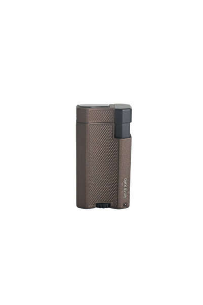 Quantoro MGM04-2 Delicili Çift Jet Alev Brown Çakmak