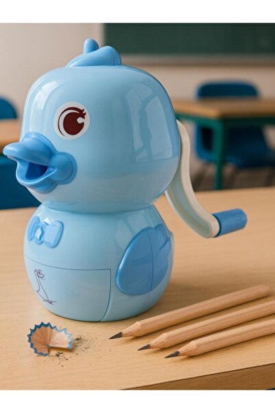 Mikro Ds-105 Blue Duck Pencil Sharpener – Desktop Manual Model