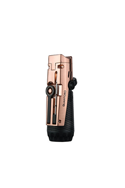 Quantoro MGM04-9 Delicili İğneli Üçlü Jet Alev Rose Gold Çakmak