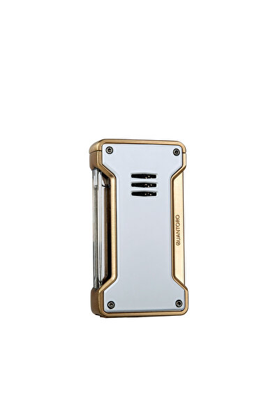 Quantoro MGM05-45 Jet Alev Gold White Çakmak