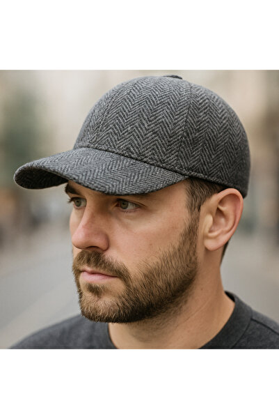 PaminBags Aksesuar Stitched Herringbone Pattern Baseball Cap