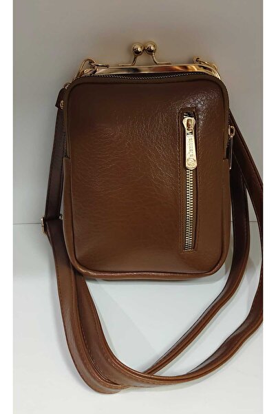 mercan bags Kadın Fermuarlı ve Klipsli Omuz Çantası