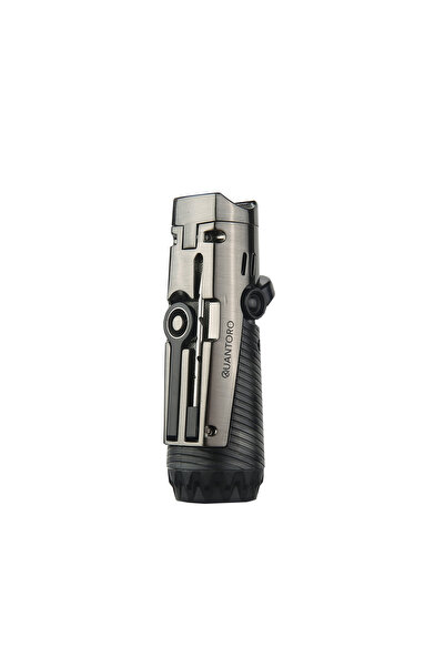 Quantoro MGM04-9 Delicili İğneli Üçlü Jet Alev Gunmetal Çakmak