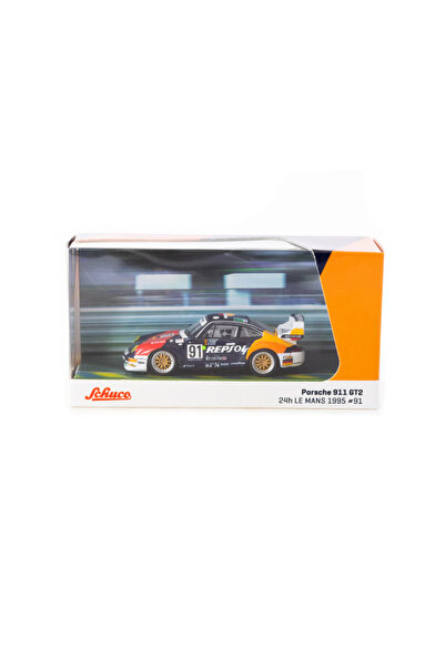 Tarmac Works X Schuco 1/64 Porsche 911 GT2 24h LE MANS 1995 #91 - COLLAB64