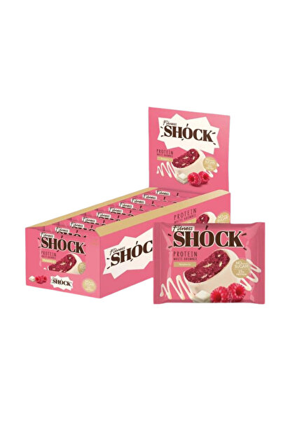 FITNESS SHOCK فيتنس شوك بروتين براوني توت احمر-كرتون 10 حبات-Fitness shock Brownie