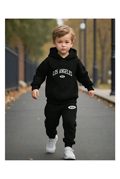Sebesta Fashion New Season Children's K Hooded Bottom and Top Printed Tracksu...
