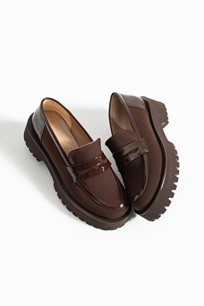 tivana Дамски мокасини с висок подмет Vela - кафяви