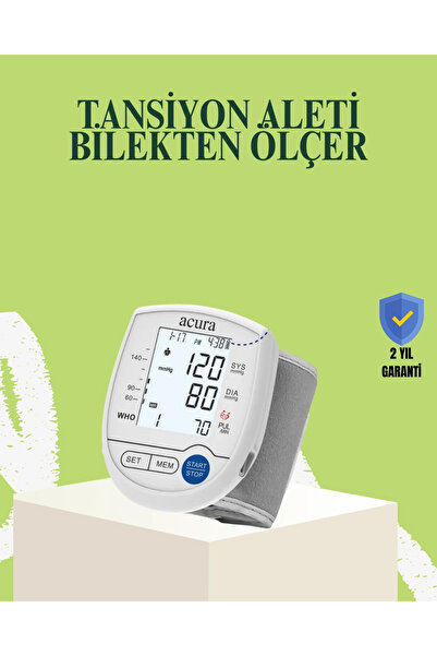 Genel Markalar Bilekten Dijital Tansiyon Aleti Hem Pilli Hem Şarjlı Hafızalı