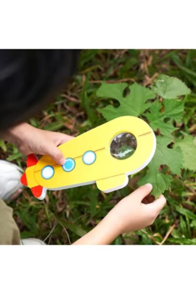 OEM Lupă din lemn, formă de submarin cu desene