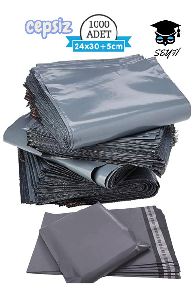 SEYFİKİRTASİYE 1000 штук 24x30x5 см пакетів для перевезення без кишеньок