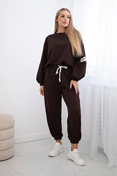 OEMN Compleu Dama 2 Piese din Bumbac Premium - Set 2 Piese Hanorac si Pantaloni