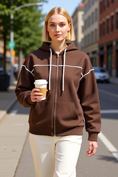 BENERLY Hanorac de damă cu glugă și fermoar, cu mâneci scurte, funcțional, du...