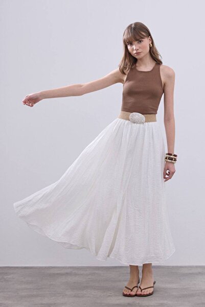 Kübra Yiğit Crush Voile Skirt