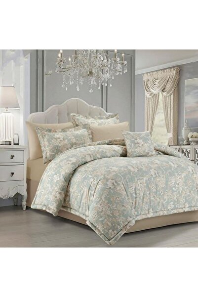 Reiashn Judy Floral 8-Piece Summer Double Bedspread Set, 100% Cotton