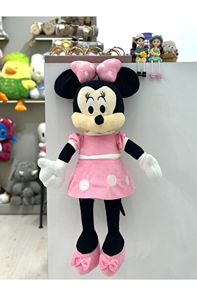 FASHION Sevimli Pembe Peluş Minnie Mouse Büyük Boy 80 Cm