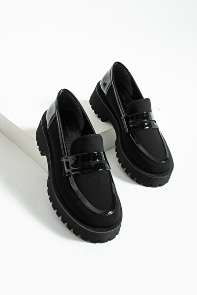 tivana Kadın Yüksek Taban Günlük Loafer Vela - Siyah