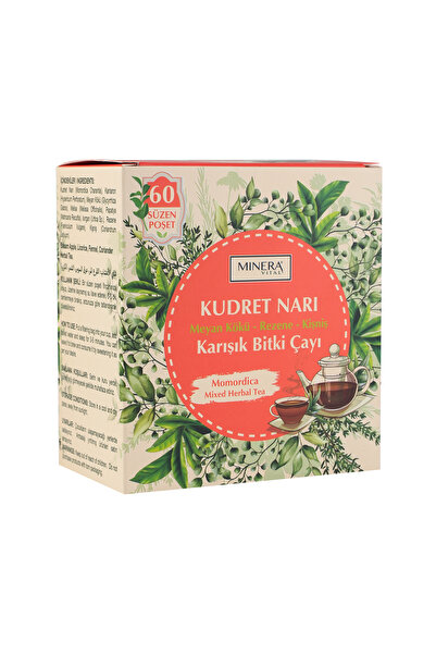 MİNERA VİTAL أكياس شاي كودريت ناري 60 قطعة، شاي الشمر والكمون والعرقسوس، صديق للمعدة