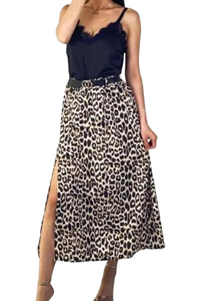 OEMN Two-piece tank top and long skirt set - Famme - leopard