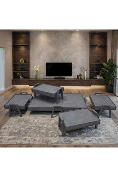 Tasamem Dafia طقم طاولات تركي ارضي 5 قطع