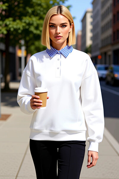 BENERLY سترة نسائية بياقة بولو وأكمام منخفضة مع تفاصيل أزرار، عملية ومتينة وذ...