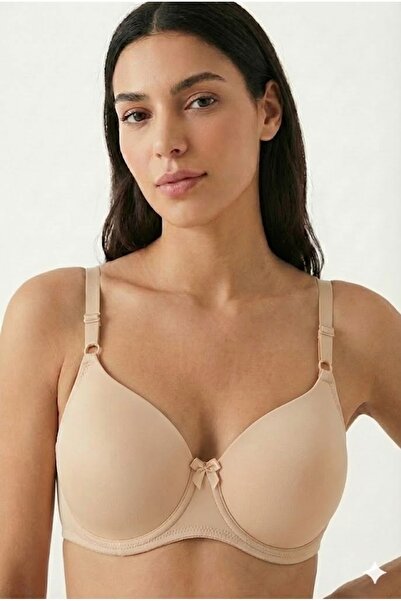 aldyoo Sutien efect modelator bej fără căptușire, fără susținere, fără umplutură