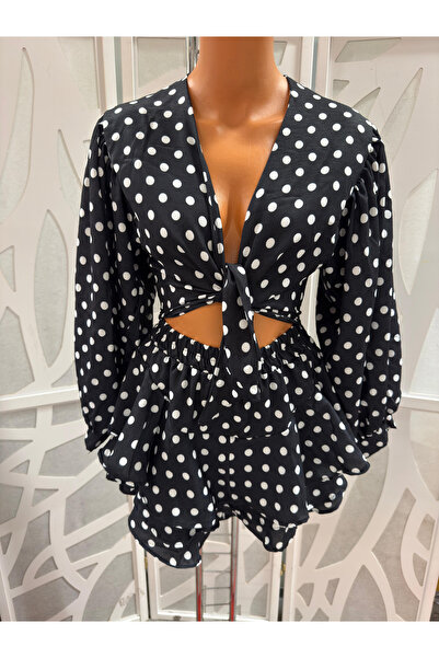 OEMN Women's set of cropped top with puff sleeves and skirt-trousers, various...