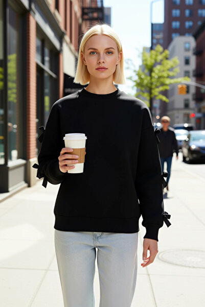 BENERLY Hanorac tricotat gros, supradimensionat, cu mâneci scurte, pentru fem...