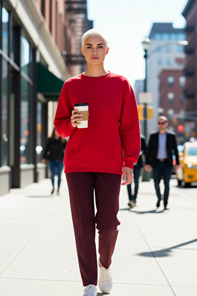 BENERLY Ženska okrugla kragna majica sa niskim rukavima Oversize kroj debela ...