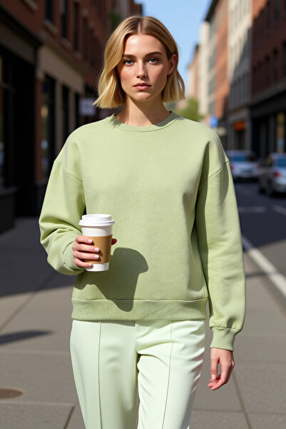 BENERLY Hanorac tricotat pentru femei, cu gât turnat, cu mâneci scurte, croia...