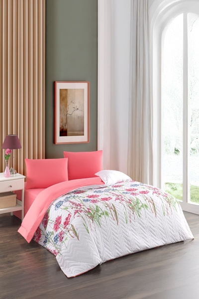 Kristal Double Quilted Duvet Cover Set Four Seasons Bloom