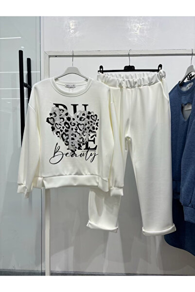 OEMN Compleu Dama Set 2 Piese Hanorac si Pantalon cu Inscriptii - CHMS