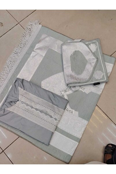 Gerenic طقم سجادة صلاة وشرشف صلاة مع مصحف