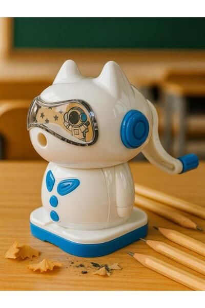 Mikro Ds-111 Tabletop Pencil Sharpener Robodog – Blue | Quiet and Safe Desktop Pencil Sharpener