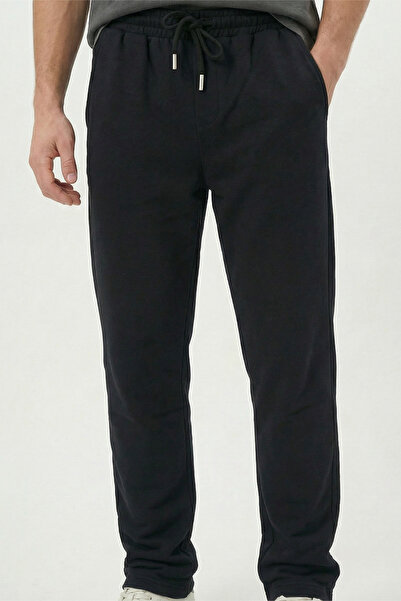 Veleno Pantaloni de trening negri pentru bărbați, largi, supradimensionați, r...