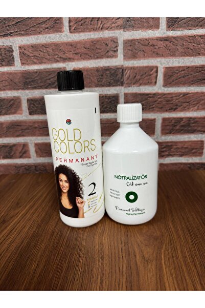 AKOS GOLD COLORS PERMANANT Ilacı No.2 500 ml. + Nötralizatör 500 ml X 2 Li Set