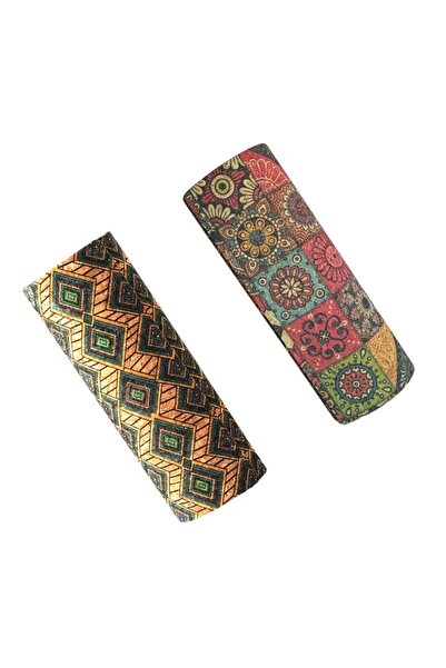 OEM Set of 2 sunglasses and prescription glasses cases, cork/metal material, magnetic closure, lens protection