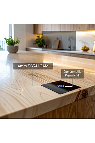 MELKO Gömülü 12V Dokunmatik Aç/Kapama/Karartma Aydınlatma Anahtar