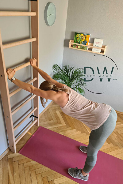 DizyWood Ahşap Jimnastik Barı Skolyoz Barı İsveç Merdiveni