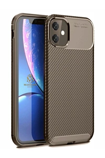 Massemr حافظة آيفون 11 ذات غطاء كربوني بتركيز تلقائي، حماية ممتازة ممتصة للصد...