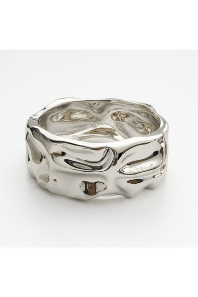 neslyaccessories Wave Form Silver Clamp