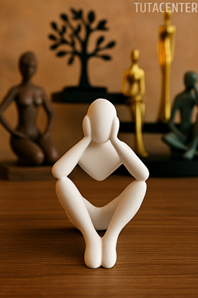 Thinking Scandinavian Style Trinket Sculpture Figure Decoration (10CM)