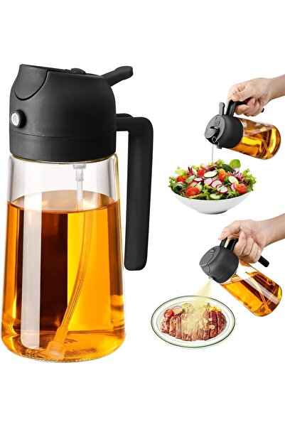 Tavora Kitchen Oil Spray 470 ml - 2-in-1 Oil Sprayer for Air Fryer, Cooking, ...