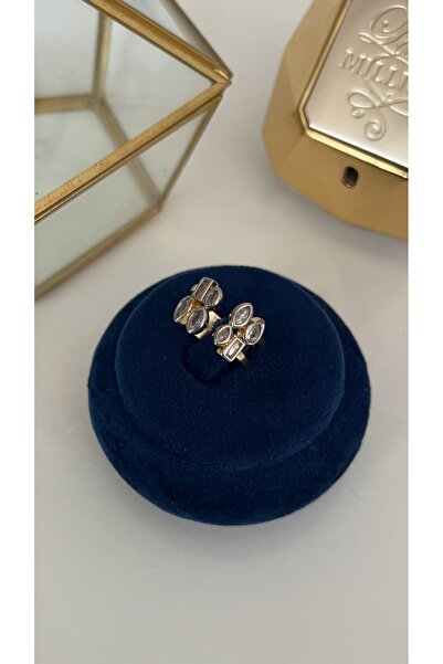 SU PERİSİ TAKI BİJUTERİ خاتم ذهبي قابل للتعديل مع حجر الزركون وتفاصيل هندسية