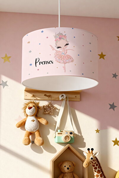 EVPANYA Prenses Balerin Desenli Çocuk Odası Avize